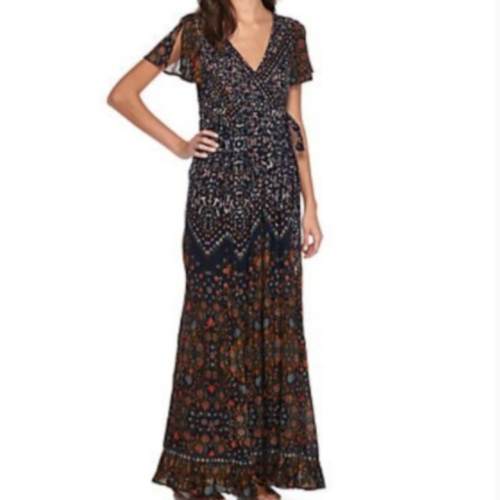 Patrons of Peace Bohemian Floral Maxi Dress
